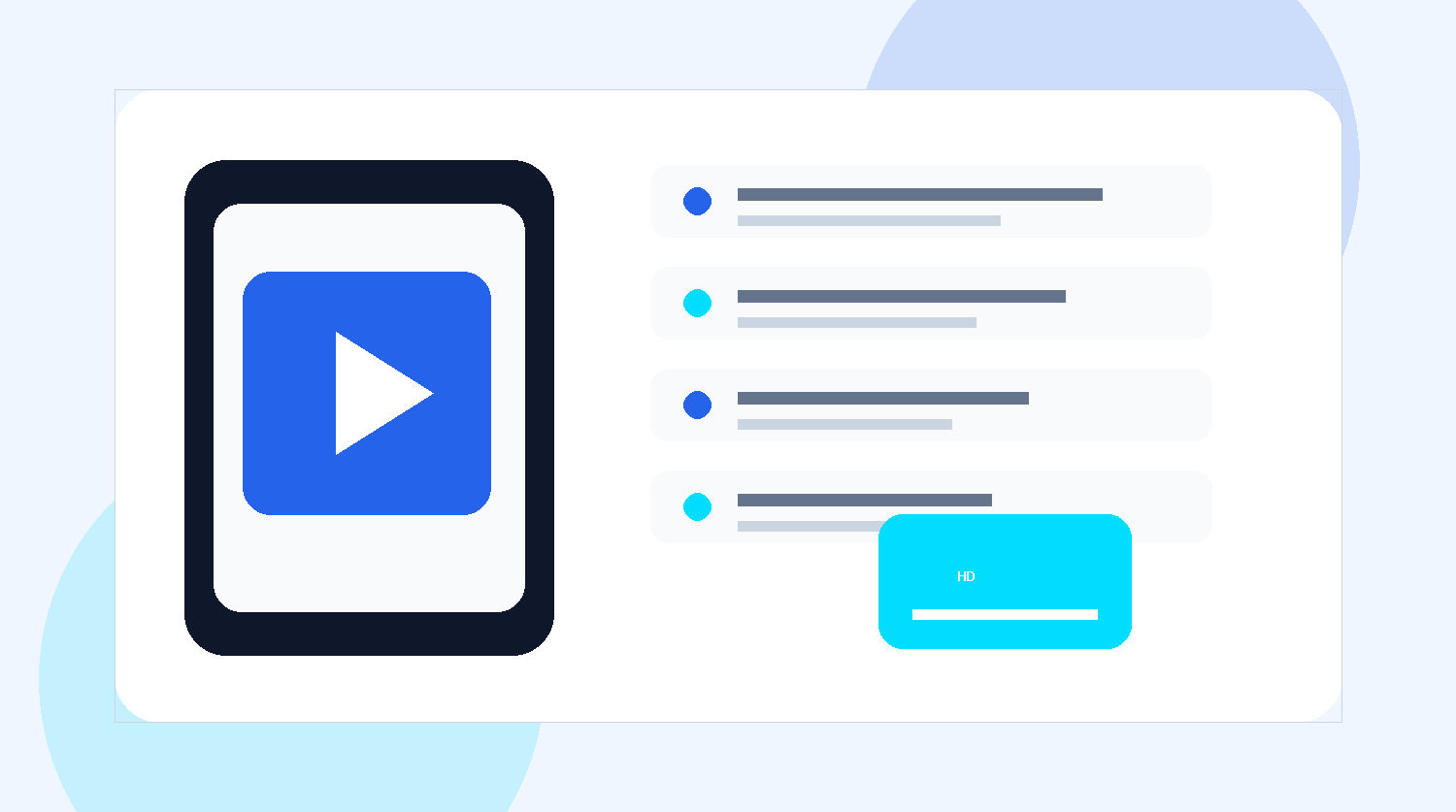 Tai video Douyin HD illustration